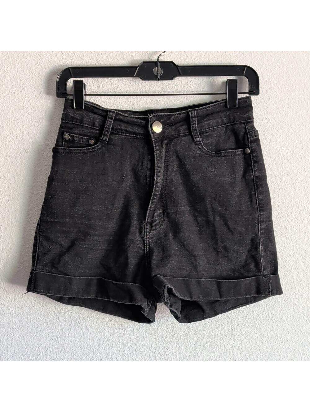 Bobbie Brooks Denim ShortsDark Wash Pockets Cuffed Size 9/10